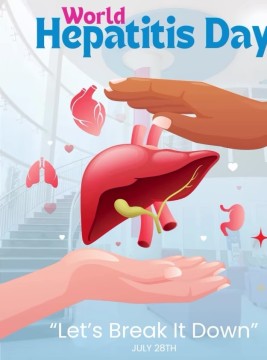 Ilustrasi Hari Hepatitis Dunia. [Instagram]